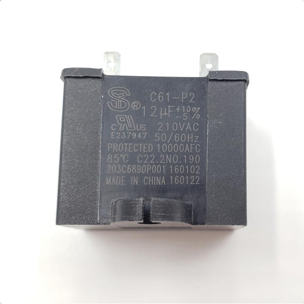 C61-P2 Capacitor 12uF 210VAC 50/60Hz 10000AFC C22.2NO.190 85 C